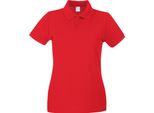 Fruit Of The Loom - Poloshirt Da Donna A Maniche Corte BC3906 (Large) (Signal Red)