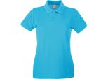 Fruit Of The Loom - Polo Donna A Manica Corta BC3906 (Large) (Ciano)