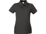 Fruit Of The Loom - Poloshirt Da Donna A Maniche Corte BC3906 (Large) (Antracite)