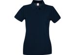 Fruit Of The Loom - Poloshirt Da Donna A Maniche Corte BC3906 (Xs) (Blu Notte)