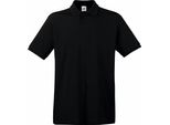 Polo Fruit Of The Loom Premium Herren, Kurzarm BC1381 (2XL) (Schwarz)