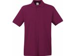 Polo Fruit Of The Loom Premium Herren, Kurzarm BC1381 (L) (Burgunder)