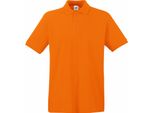 Polo Fruit Of The Loom Premium Herren, Kurzarm BC1381 (Xl) (Arancione)