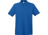 Polo Fruit Of The Loom Premium Da Uomo, Manica Corta BC1381 (2XL) (Blu Royal)