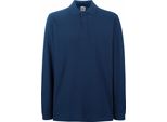 Polo Fruit Of The Loom Premium Herren, Langarm BC1383 (2XL) (Marineblau)