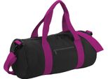 Bagbase Borsone / Borsa Da Viaggio, 20 Litri (2 Pezzi/Confezione) BC4425 (Taglia Unica) (Nero/Fucsia)