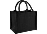 Borsa Di Iuta Westford Mill / Mini Borsa Regalo Di Iuta, 6 Litri BC2791 (Taglia Unica) (Nero/Nero)