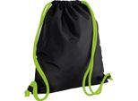 Borsa Da Ginnastica Bagbase Icon BC3396 (Taglia Unica) (Nero/Lime)