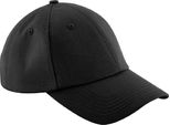 Beechfield Unisex Authentic 6 Panel Baseball Cap BC3682 (Taglia Unica) (Nero)