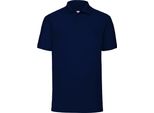 Polo Fruit Of The Loom 65/35 Herren Piqué, Kurzarm BC388 (S) (Dunkles Marineblau)