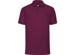 Polo Fruit Of The Loom 65/35 Herren Piqué, Kurzarm BC388 (Xl) (Burgunder)