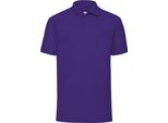 Polo Fruit Of The Loom 65/35 Herren Piqué, Kurzarm BC388 (L) (Lila)