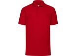 Polo Fruit Of The Loom 65/35 Herren Piqué, Kurzarm BC388 (Xl) (Rot)