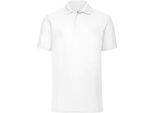 Polo Fruit Of The Loom 65/35 Herren Piqué, Kurzarm BC388 (2XL) (Weiß)
