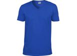 Maglietta Da Uomo Gildan Soft Style, Scollo A V, Maniche Corte BC490 (M) (Blu Reale)
