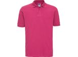 Polo Russell Da Uomo, Manica Corta BC567 (M) (Fucsia)
