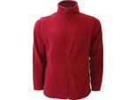 Russell Herren Outdoor-Fleecejacke BC575 (Xl) (Rot)