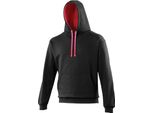 Felpa Con Cappuccio Awdis / Felpa Con Cappuccio RW165 (S) (Nero/Rosa)
