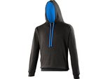 Felpa Con Cappuccio Awdis / Felpa Con Cappuccio RW165 (S) (Nero/Blu Zaffiro)