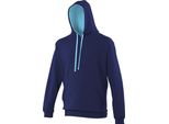 Felpa Con Cappuccio Awdis RW165 (Xl) (Oxford Navy/Hawaii Blue)