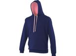 Maglia Con Cappuccio Awdis / Felpa Con Cappuccio RW165 (Xl) (Oxford Navy/Rosa)
