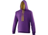 Felpa Con Cappuccio Awdis / Felpa Con Cappuccio RW165 (M) (Viola/Giallo Sole)