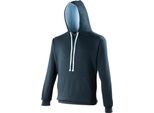 Felpa Con Cappuccio Awdis / Felpa Con Cappuccio RW165 (L) (Blu Scuro/Blu Cielo)