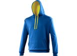 Felpa Con Cappuccio Awdis RW165 (M) (Blu Royal/Giallo Sole)