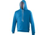 Pullover Con Cappuccio Awdis / Felpa Con Cappuccio RW165 (2XL) (Blu Zaffiro/Grigio Screziato)