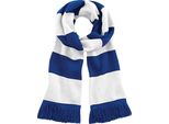 Sciarpa Invernale Beechfield Varsity Unisex RW2031 (Taglia Unica) (Blu Reale/Bianco)