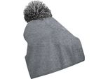 Cappello Invernale Da Bambina Beechfield Duo Extreme Snowstar RW243 (Taglia Unica) (Grigio Screziato/Nero)