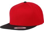 Yupoong Flexfit Unisex Baseball Cap Classic RW3300 (Taglia Unica) (Rosso/Nero)