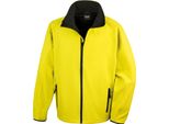 Giacca Softshell Result Core Da Uomo, Stampabile RW3697 (3XL) (Giallo/Nero)