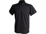 Polo Sportiva Finden & Hales Da Uomo, Manica Corta RW427 (L) (Nero/Nero)