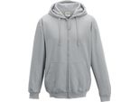 Awdis Giacca Con Cappuccio / Pullover Con Cappuccio / Felpa Con Cappuccio Con Zip RW180 (L) (Grigio Chiaro)