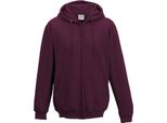 Awdis Giacca Con Cappuccio / Pullover Con Cappuccio / Felpa Con Cappuccio Con Zip RW180 (L) (Rosso Vino)