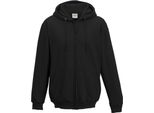 Awdis Giacca Con Cappuccio / Pullover Con Cappuccio / Felpa Con Cappuccio Con Zip RW180 (L) (Nero Velluto)