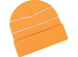 Cappello Invernale Hi-Vis Unisex Beechfield / Cappello A Maglia RW208 (Taglia Unica) (Arancione Neon)