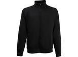 Fruit Of The Loom Giacca Felpata Premium 70/30 Da Uomo / Giacca Felpata / Felpa Con Zip RW3165 (M) (Nero)