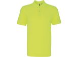 Polo Asquith & Fox Uomo, Manica Corta RW3471 (L) (Giallo Neon)