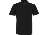 Polo Asquith & Fox Da Uomo, Manica Corta RW3471 (L) (Nero)