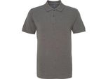 Polo Asquith & Fox Da Uomo, Manica Corta RW3471 (L) (Antracite)