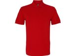 Polo Asquith & Fox Da Uomo, Manica Corta RW3471 (L) (Rosso Ciliegia)