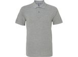Polo Asquith & Fox Uomo, Manica Corta RW3471 (L) (Grigio Screziato)