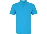 Polo Asquith & Fox Da Uomo, Manica Corta RW3471 (Xl) (Turchese)