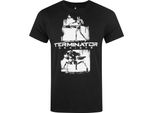Maglietta Terminator Genisys Graffiti Uomo NS4049 (L) (Nero)