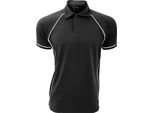 Polo Sportiva Finden & Hales Da Uomo, Manica Corta RW427 (M) (Nero/Bianco)