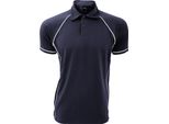 Polo Sportiva Finden & Hales Da Uomo, Manica Corta RW427 (M) (Navy/Bianco)
