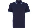 Polo Asquith & Fox Da Uomo, Manica Corta RW4809 (L) (Blu Navy/Girasole)