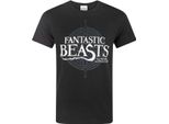 Maglietta Logo Fantastic Beasts And Where To Find Them Uomo NS4354 (L) (Nero)